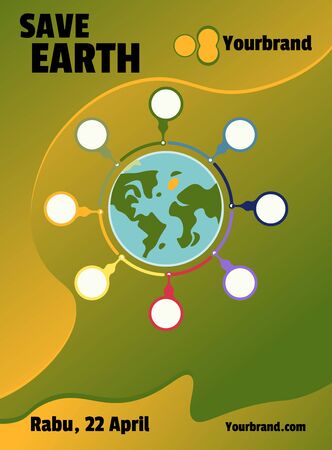 Earth Day, 22 April 2020 April globalのイラスト素材