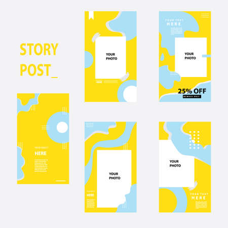 story post template
for social media historyのイラスト素材