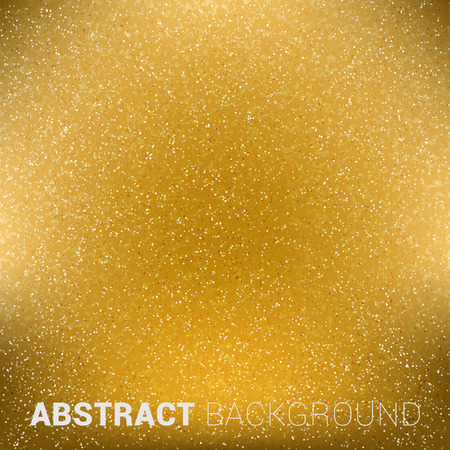 Vector abstract gold background with shiny particles.のイラスト素材