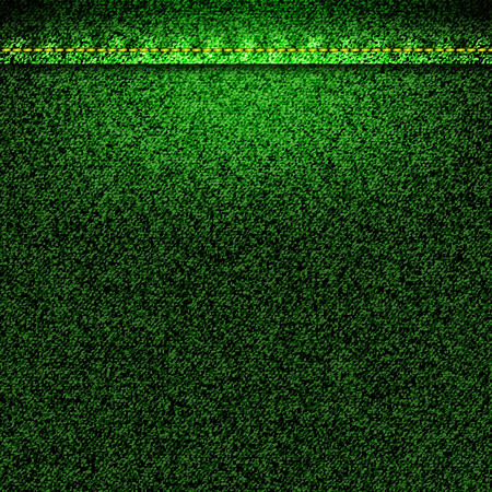 Texture of green jeans fabric as background. Vector EPS10のイラスト素材