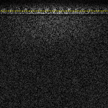 Texture of black jeans fabric as background. Vector EPS10のイラスト素材