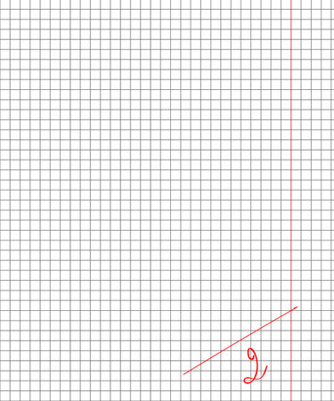 Exercise book in the cell for background design projectsのイラスト素材
