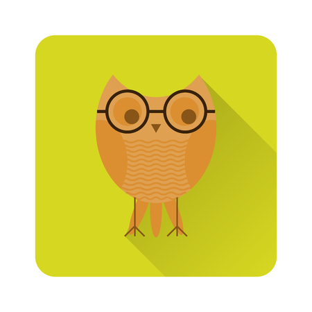 Icon fabulous owl glasses.のイラスト素材