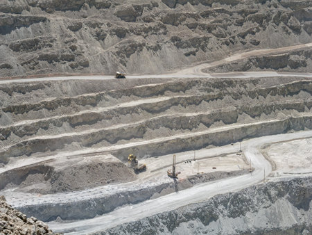 A day trip to the Copper mine in Chileの写真素材