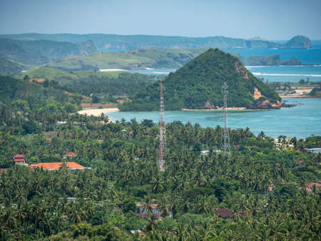 Sunrise in Kuta, Lombok, Indonesiaの写真素材