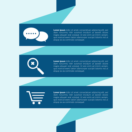 Infographics options diagram banner abstract. Vector illustration.のイラスト素材