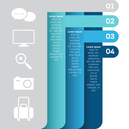 Business step options diagram banner abstract. Vector illustration.のイラスト素材