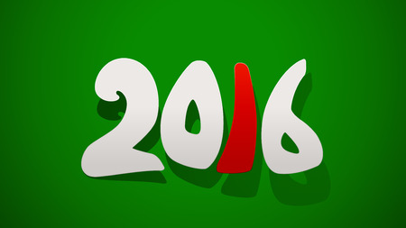 illustration of new year icon numbers on green backgroundのイラスト素材