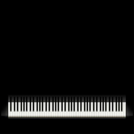 illustration of piano buttons on black backgroundのイラスト素材