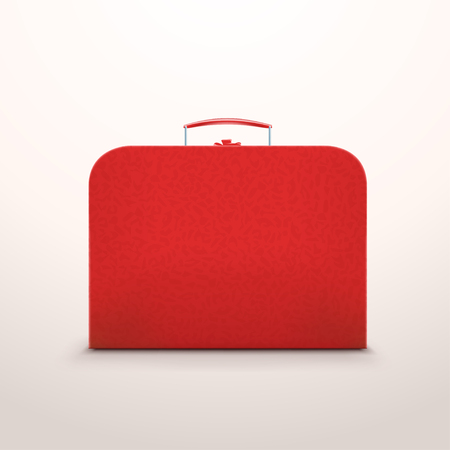 illustration of red skin case with shadow on bright backgroundのイラスト素材