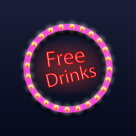 light sign on darkのイラスト素材