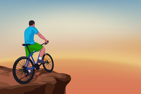 cyclist image 18のイラスト素材