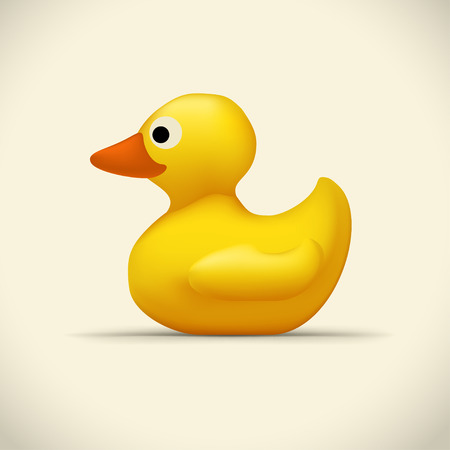 Toy duck on brightのイラスト素材