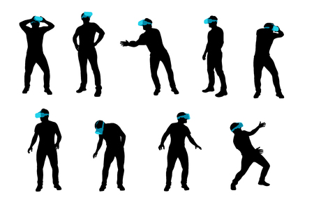 Vr man illustration.のイラスト素材