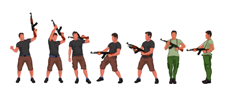 Military men set 02のイラスト素材