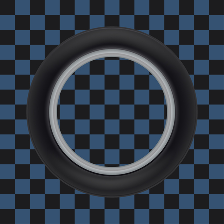 spinning car wheelのイラスト素材