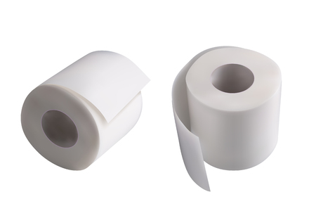 Realistic toilet papersのイラスト素材