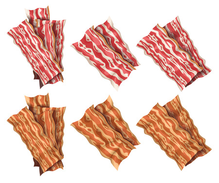 big bacon setの写真素材
