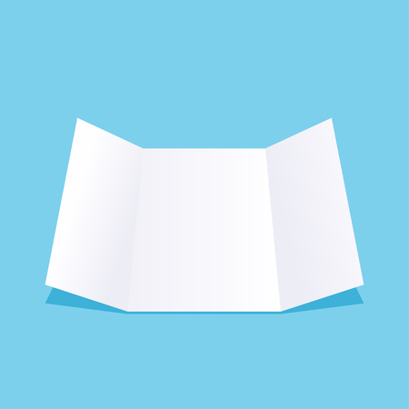 illustration of white paper list lying on blue backgroundのイラスト素材