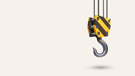 construction hook isolated on whiteのイラスト素材