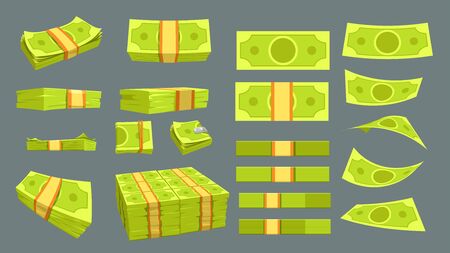 money big set on greyのイラスト素材