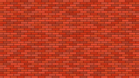 red seamless color brickwall backgroundのイラスト素材