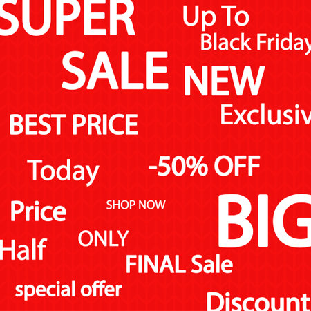 many tags on red backgroundのイラスト素材