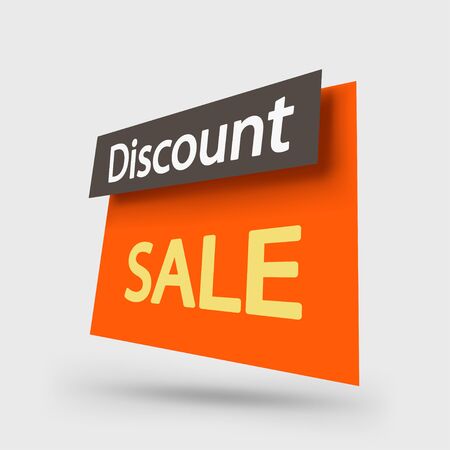 orange sale element on whiteのイラスト素材