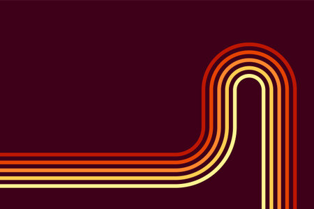 70s style orange shades beams dark background