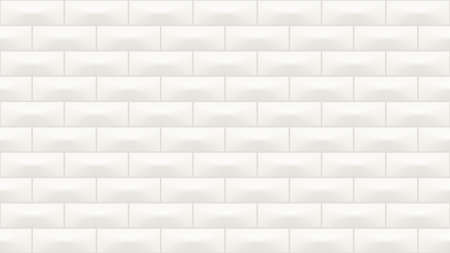 rectangle ceramic tiles white color seamless patternのイラスト素材