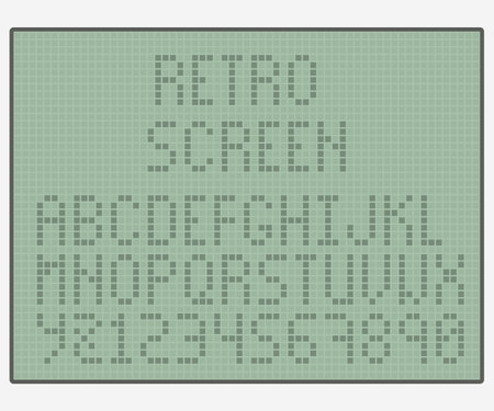 simple retro green color screen with alphabetのイラスト素材