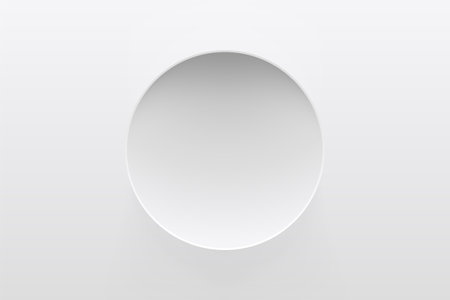 circle shape with light and shadow backdropのイラスト素材