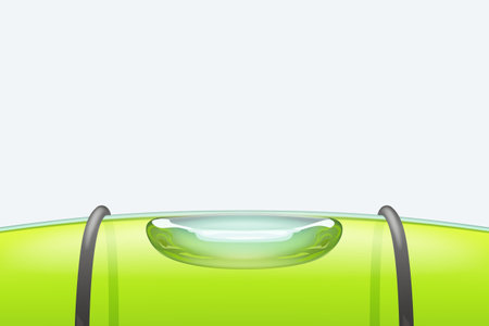 construction level green bubble on white backのイラスト素材