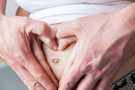 Hands and belly