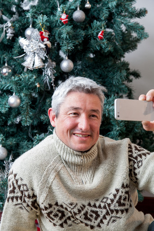 Man taking a picture of yourselfの写真素材