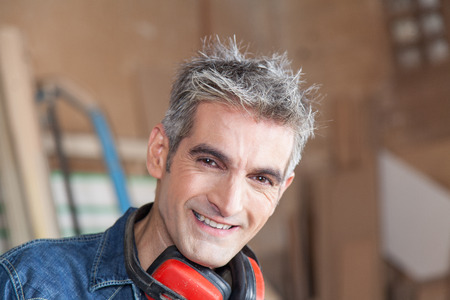 Carpenter workingの写真素材