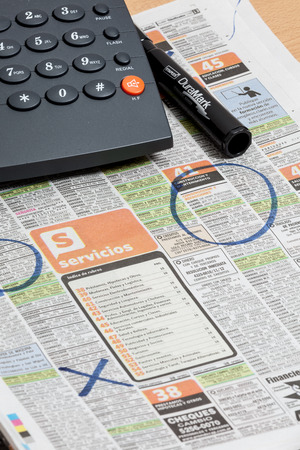 Classifieds newspaperのeditorial素材