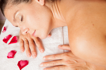 Woman restingの写真素材