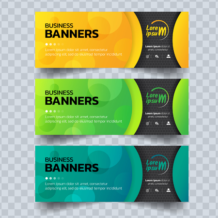 Abstract banners template. Vector Design.のイラスト素材