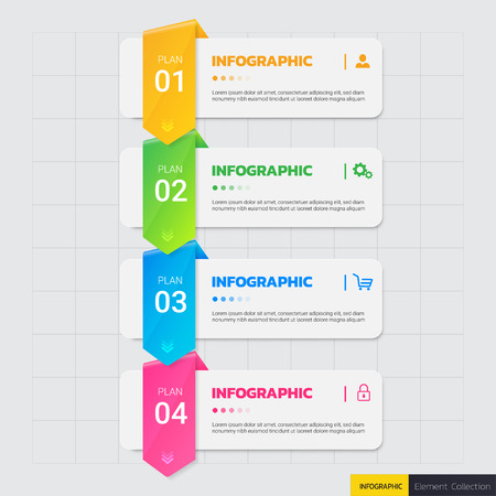 business Infographics design templateのイラスト素材