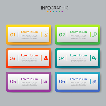 Infographics design templateのイラスト素材