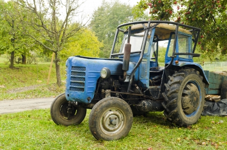 Old tractorの写真素材