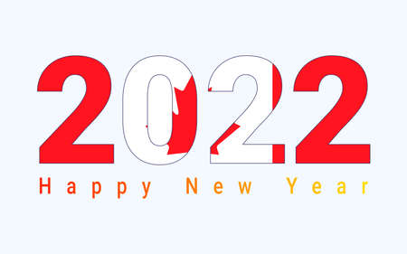 2022 Argentina flag background, 2022 Happy new year with Argentina flag design, Happy new year 2022 text design, 2022 bannerのイラスト素材
