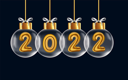 2022 happy new year, happy new year banner with gold metallic numbers date 2022, Happy New year, 2022 New year banner with a dark black background with gold colour textの写真素材
