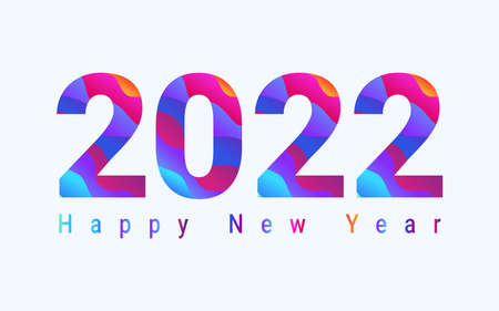 2022 Argentina flag background, 2022 Happy new year with Argentina flag design, Happy new year 2022 text design, 2022 bannerのイラスト素材
