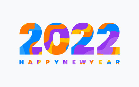 2022 Argentina flag background, 2022 Happy new year with Argentina flag design, Happy new year 2022 text design, 2022 bannerのイラスト素材