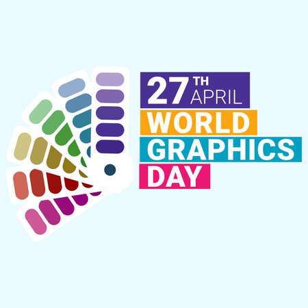 Text Effect with multi-colour shade for a card, poster vector design. Multi-colour design, Standard illustration for the special day For Graphics with multi-colour and digital font.のイラスト素材