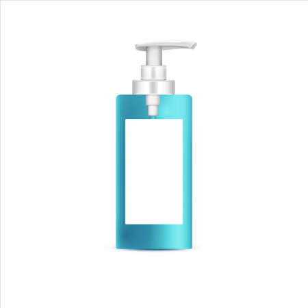 hand Sanitizer Bottle mockup illustration, bottle mockup vector, bottle mockupの写真素材