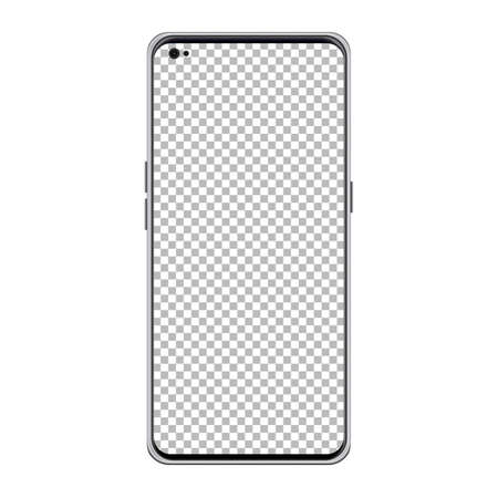 Smart Mobile phone transparent PNG mockup, Mobile mockup, Smartphone mockupのイラスト素材