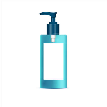 hand Sanitizer Bottle mockup illustration, bottle mockup vector, bottle mockupの写真素材